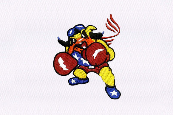 A Boxing Bulldog Embroidery Design for Heartfelt Gifts