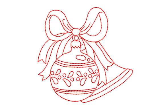 A Designer's Review of Redwork Christmas Ornament Embroidery