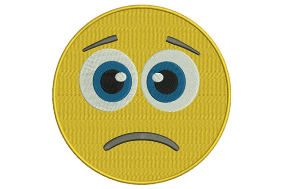 A Professional Review of the Sad Face Yellow Emoji Embroidery