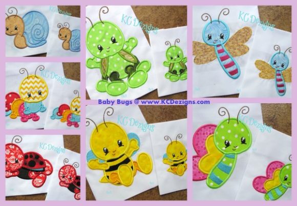 A Sweet and Practical Baby Bugs Embroidery Design Set