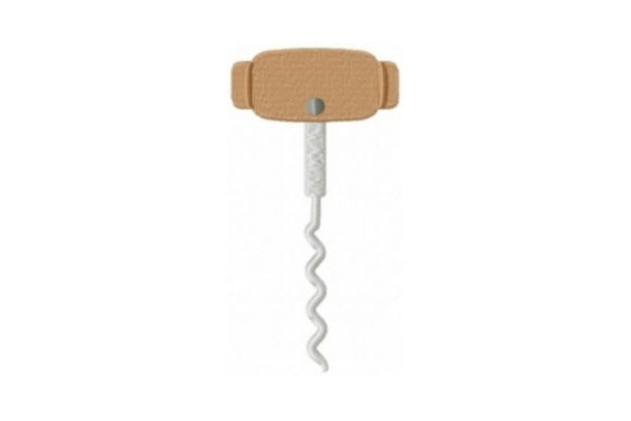 Corkscrew: A Wine Lover's Delight for Seasonal Embroidery