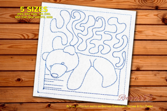 Cute Sleeping Teddy Bear Redwork: An Honest Project Review