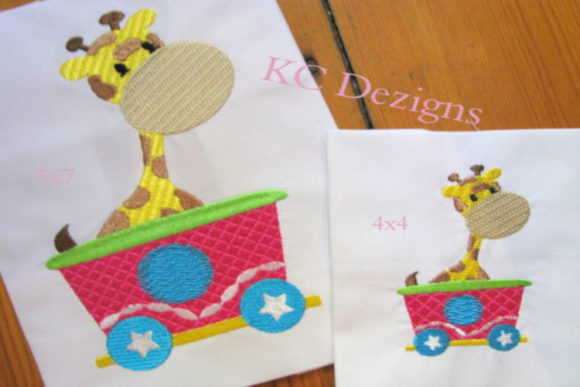 Embroidery Magic: Giraffe Sitting in Train Design Review