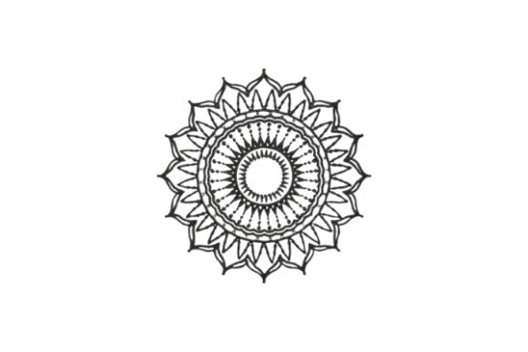 Forest Scene Mandala Embroidery for Boutique Apparel