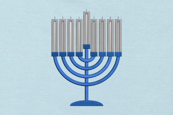 Hanukkah Menorah Applique Embroidery Design Review