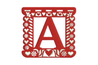 Papel Picado Alphabet a: A Festive Monogram for Holiday Products