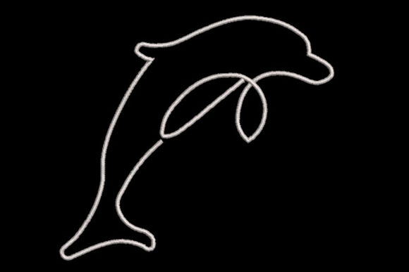 The Minimalistic One Line Dolphin Embroidery Design Review